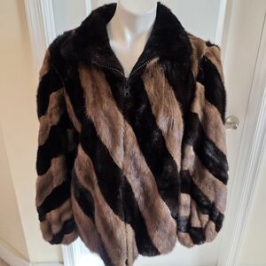 Stunning Rosendorf Evans Mink Fur Coat Size Medium